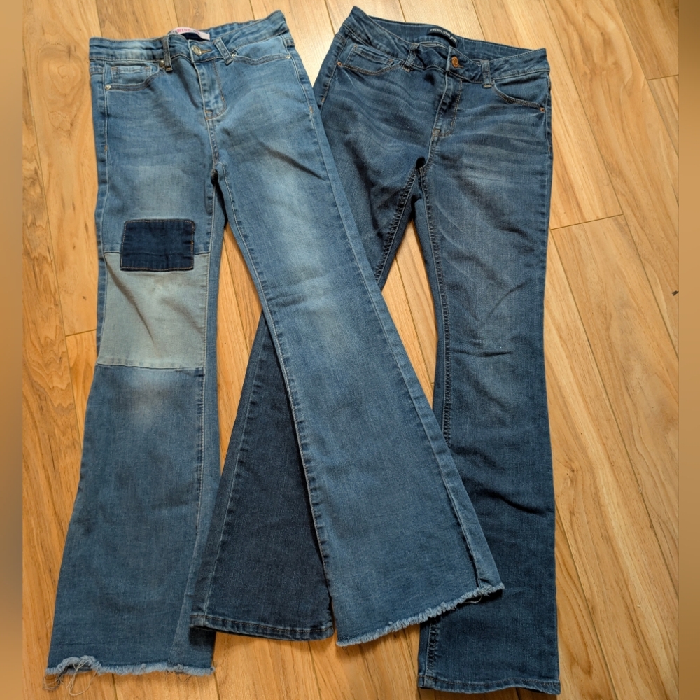Bundle of 2 Girls Flare Jeans Size 14 - 1st Kiss & Imperial Star